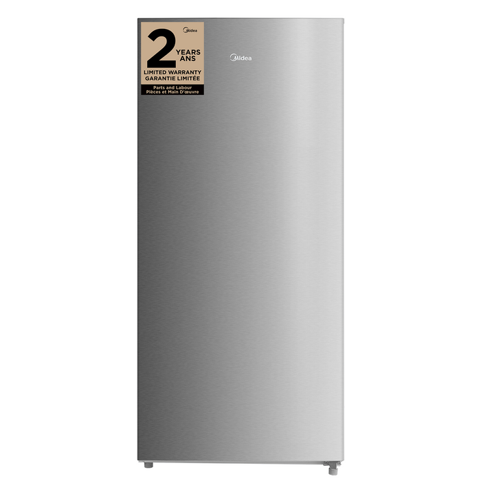 Appareil vertical 2 en 1 Midea de 21 pi3 convertible en réfrigérateur ou congélateur - acier inoxydable - MRU21B6ASL