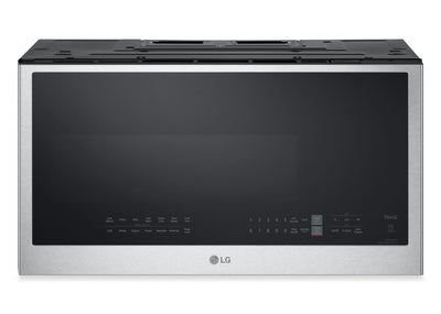 LG 2 Cu. Ft. Over-the-Range Microwave with EasyClean® and Sensor Cooking - Smudge Proof Stainless St… | Four à micro-ondes à hotte intégrée LG de 2 pi³ avec EasyCleanMD et cuisson par capteur - acier inox…