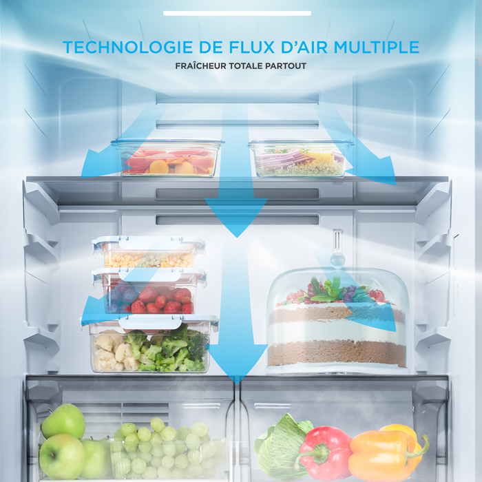 Appareil vertical 3 en 1 Midea de 20 pi3 convertible en réfrigérateur ou congélateur - blanc - MRU21C7BWW 