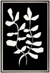 Œuvre d’art encadrée au fini lin « Abstract Leaf II » - 33 po x 49 po 
