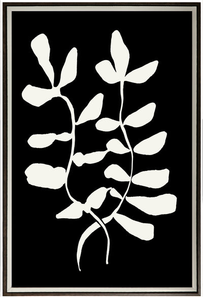 Abstract Leaf II Framed Linen Finish - 33" x 49" |Œuvre d’art encadrée au fini lin « Abstract Leaf II » - 33 po x 49 po