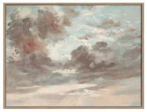 Toile décorative encadrée « Clouds I » - 18 po x 24 po 