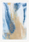 Œuvre d’art encadrée et surélevée sous verre « Sea Sand II » avec passe-partout - 26 po x 38 po