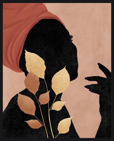 Silhouette Woman I Framed High Gloss Artwork - 17" x 21"|Œuvre d’art encadrée très lustrée « Silhouette Woman I » - 17 po x 21 po