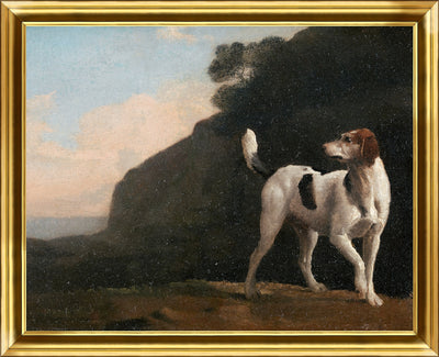 Vintage Dog Framed Stucco Textured Artwork - 11" x 13"|Œuvre d’art en stuc texturée et encadrée « Vintage Dog » - 11 po x 13 po