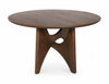 Table de salle à manger ronde Neo de 47 po (L) - brune