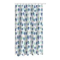 Ensemble d’accessoires de salle de bain 14 pièces à motif de diamants avec panier à linge, rideau de douche en CAV/E et 12 crochets en R