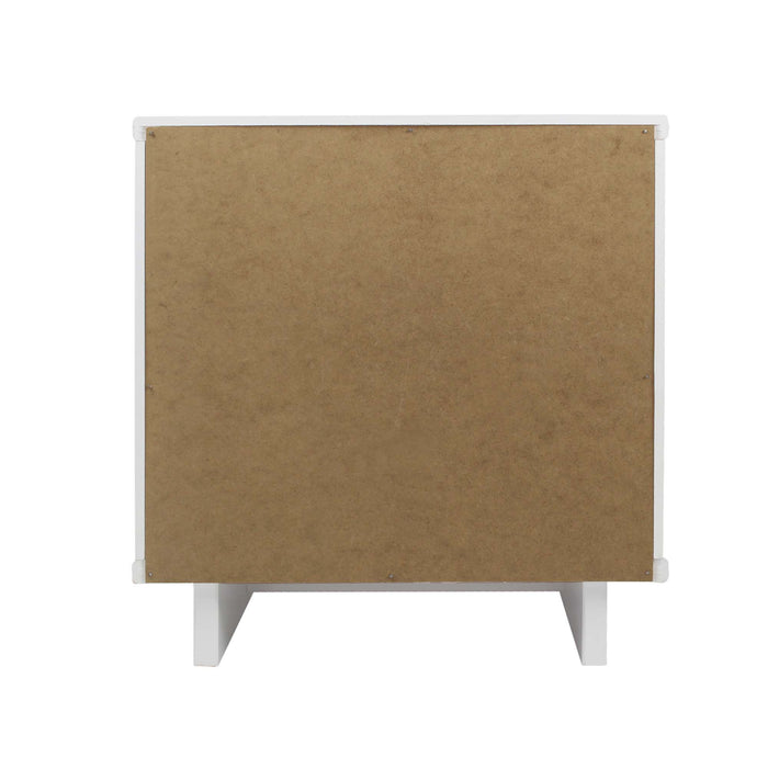 Table de nuit moderne Granville de Manhattan Comfort avec 2 tiroirs à extension complète - vert sauge