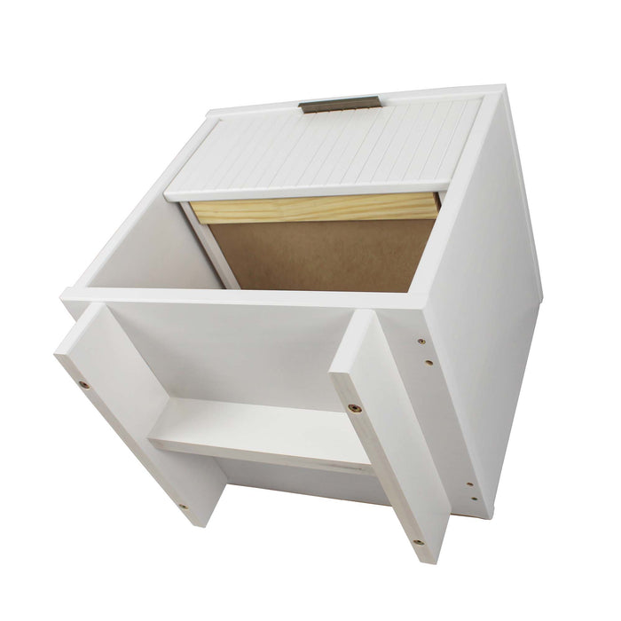 Table de nuit moderne Granville de Manhattan Comfort avec 2 tiroirs à extension complète - vert sauge