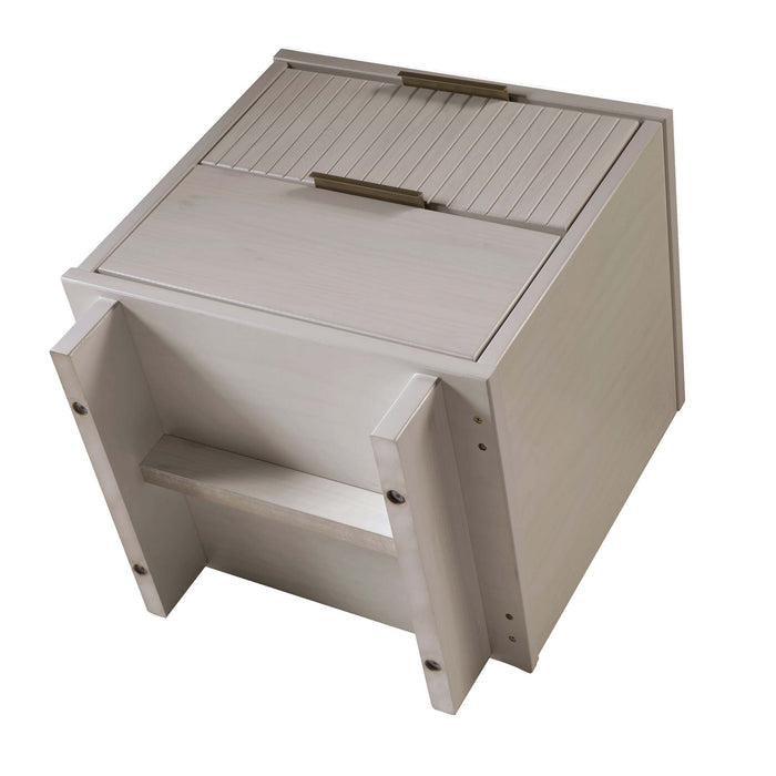 Table de nuit moderne Granville de Manhattan Comfort avec tiroir à extension complète - gris foncé