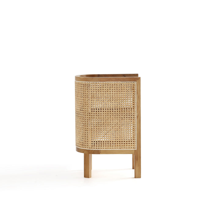 Table de bout Versailles de Manhattan Comfort - canne naturelle