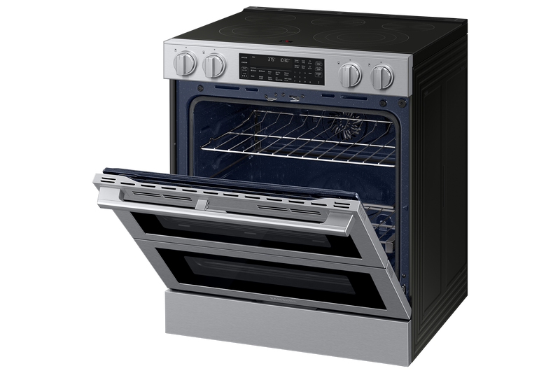 Cuisinière électrique encastrée Flex DuoMC de Samsung de 6,3 pi3 avec friture à air Air Fry Max - Acier inoxydable - NSE90H63DRAC