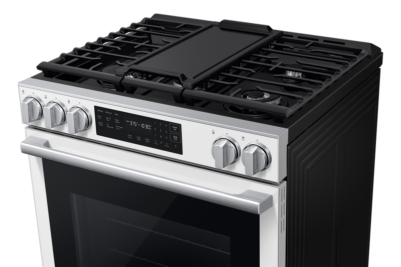 Cuisinière encastrée Samsung de 6 pi3 à convection véritable avec friture à air Air Fry Max - blanc - NSG80H60SWAA