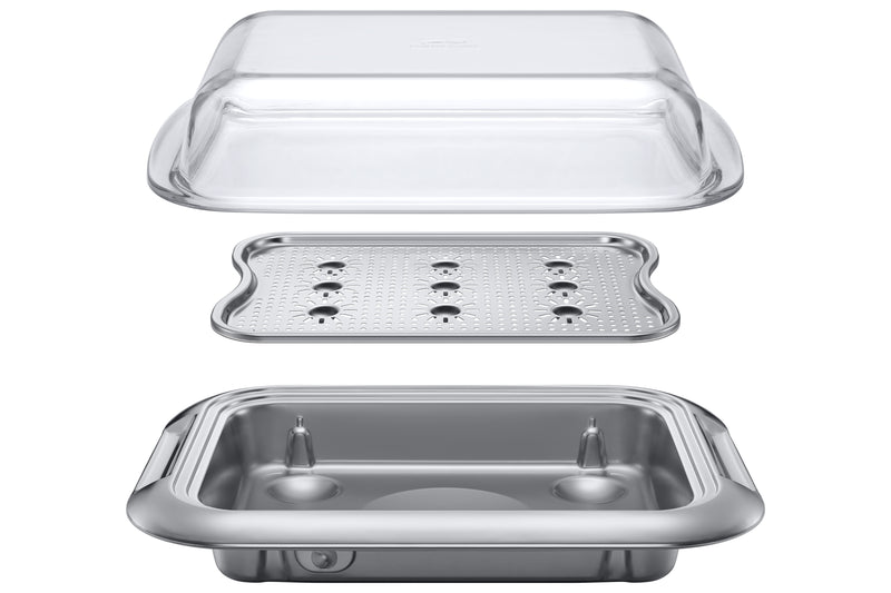 Plateau de cuisson à la vapeur plus Samsung - acier inoxydable - NV-AS7000CS/AA 