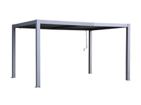 Gazebo Penguin pergola Vikos 10x13 en aluminium et persiennes en acier galvanisées
