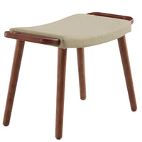 Pouf Geta de Manhattan Comfort - orge et noyer antique