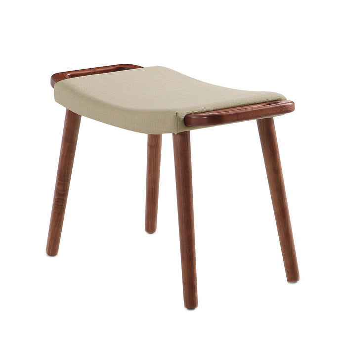 Pouf Geta de Manhattan Comfort - orge et noyer antique