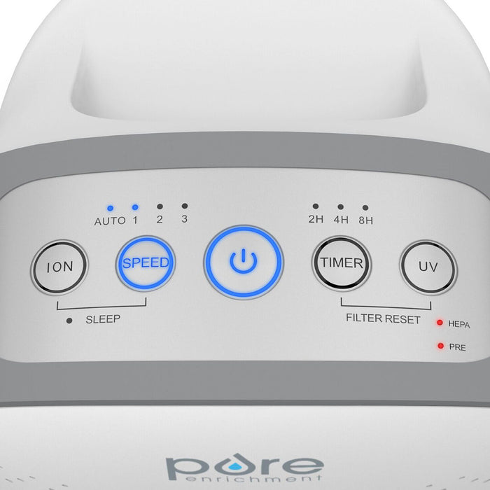 Purificateur d’air 4 en 1 PureZone Elite avec filtre HEPA véritable - CA-PEAIRTWR