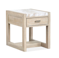Table de bout Penley de 20 po avec rangement - chamois galerie