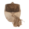 15” Boho Wood Tray with Tassels – Brown | Plateau bohème de 15 po en bois avec glands - brun
