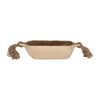 15” Boho Wood Tray with Tassels – Brown | Plateau bohème de 15 po en bois avec glands - brun
