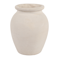  Vase à fleurs contemporain de 6,75 po - ivoire