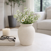 6.75” Contemporary Bud Vase – Ivory  | Vase à fleurs contemporain de 6,75 po - ivoire