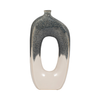 16” Ceramic Open Cut Out Vase – Ivory and Blue  | Vase de 16 po en céramique à découpe ouverte - ivoire et bleu