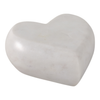 Cœur de 5 po en pierre de marbre naturel – blanc