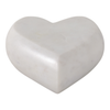 5” Natural Stone Marble Heart – White | Cœur de 5 po en pierre de marbre naturel – blanc