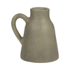 8.75” Terracotta Vase with Handle – Green  | Vase de 8,75 po en terre cuite avec poignée - vert