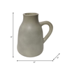 8.75” Terracotta Vase with Handle – Green  | Vase de 8,75 po en terre cuite avec poignée - vert