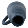 8.75” Terracotta Vase with Handle – Blue  | Vase de 8,75 po en terre cuite avec poignée - bleu