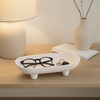 10” Ceramic Rounded Rectangle Bowl– White  | Bol rectangulaire arrondi de 10 po en céramique - blanc