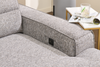 Shaquille O’Neal Home Prestige 6-Piece Sectional with Power Reclining – Grey | Sofa sectionnel Prestige de Shaquille O’Neal Home 6 pièces avec inclinaison électrique - gris