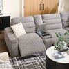 Shaquille O’Neal Home Prestige 6-Piece Sectional with Power Reclining – Grey | Sofa sectionnel Prestige de Shaquille O’Neal Home 6 pièces avec inclinaison électrique - gris