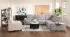 Shaquille O’Neal Home Prestige 6-Piece Sectional with Power Reclining – Grey | Sofa sectionnel Prestige de Shaquille O’Neal Home 6 pièces avec inclinaison électrique - gris
