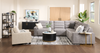 Shaquille O’Neal Home Prestige 6-Piece Sectional with Power Reclining – Grey | Sofa sectionnel Prestige de Shaquille O’Neal Home 6 pièces avec inclinaison électrique - gris