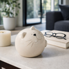 5” Ceramic Cat Orb Decoration – White | Chat sphérique décoratif de 5 po en céramique - blanc