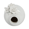 6.25” Ceramic Rose Bud Vase – White  | Vase à fleurs Rose de 6,25 po en céramique - blanc