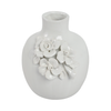 6.25” Ceramic Rose Bud Vase – White  | Vase à fleurs Rose de 6,25 po en céramique - blanc