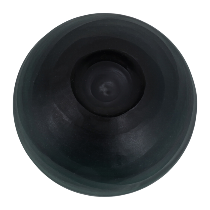 Vase moderne de 7,5 po en verre gravé - vert