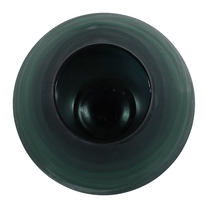 Vase moderne de 7,5 po en verre gravé - vert