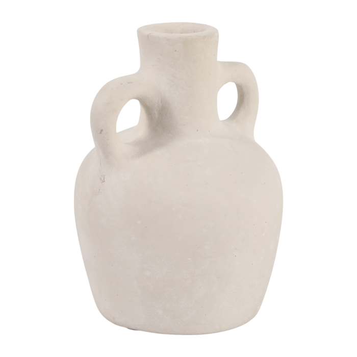 Vase à fleurs contemporain Boho de 6,5 po en céramique - ivoire 