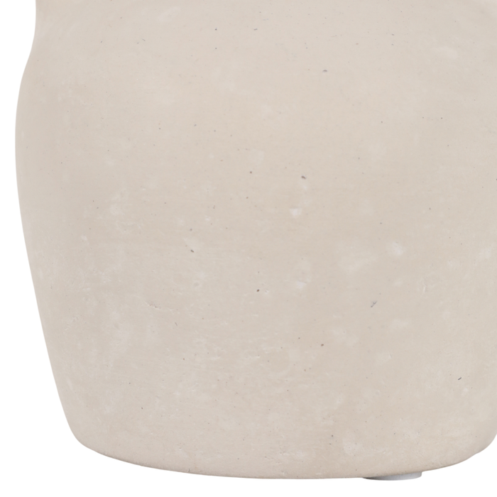 Vase à fleurs contemporain Boho de 6,5 po en céramique - ivoire 