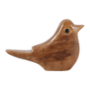 Oiseau décoratif contemporain en bois - naturel