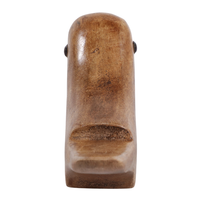 Oiseau décoratif contemporain en bois - naturel