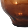 10.5” Modern Glass Vase – Smoke Brown | Vase moderne de 10,5 po en verre - brun fumée