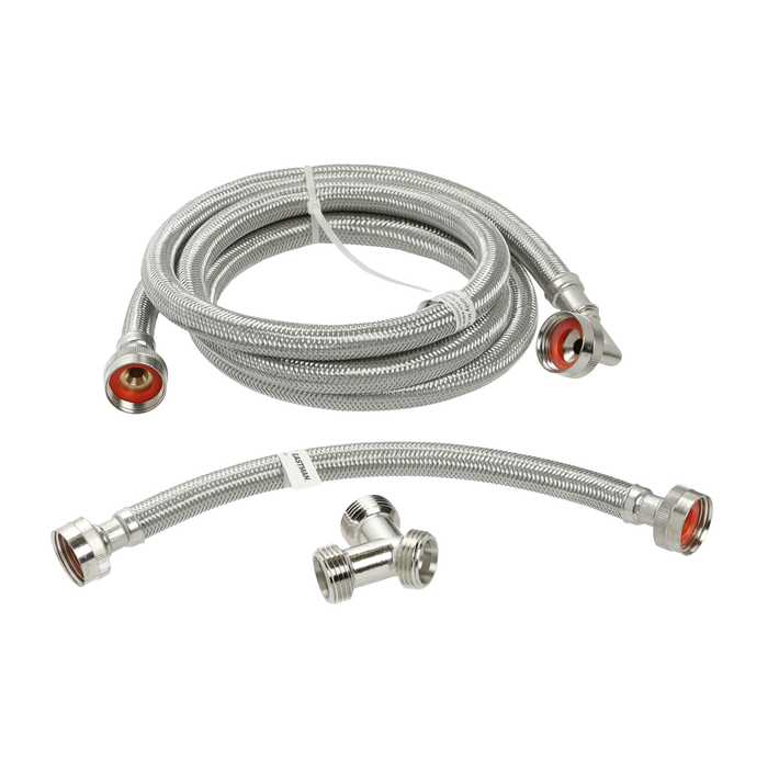 Trousse d’installation universelle en acier inoxydable pour sécheuse à la vapeur (longueur de 6 pi) - 41025KIT