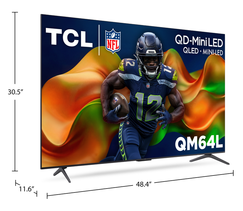 Téléviseur intelligent Mini DEL QD TCL QM64L 4K de 55 po avec Fire TV (55QM64L) - modèle 2026